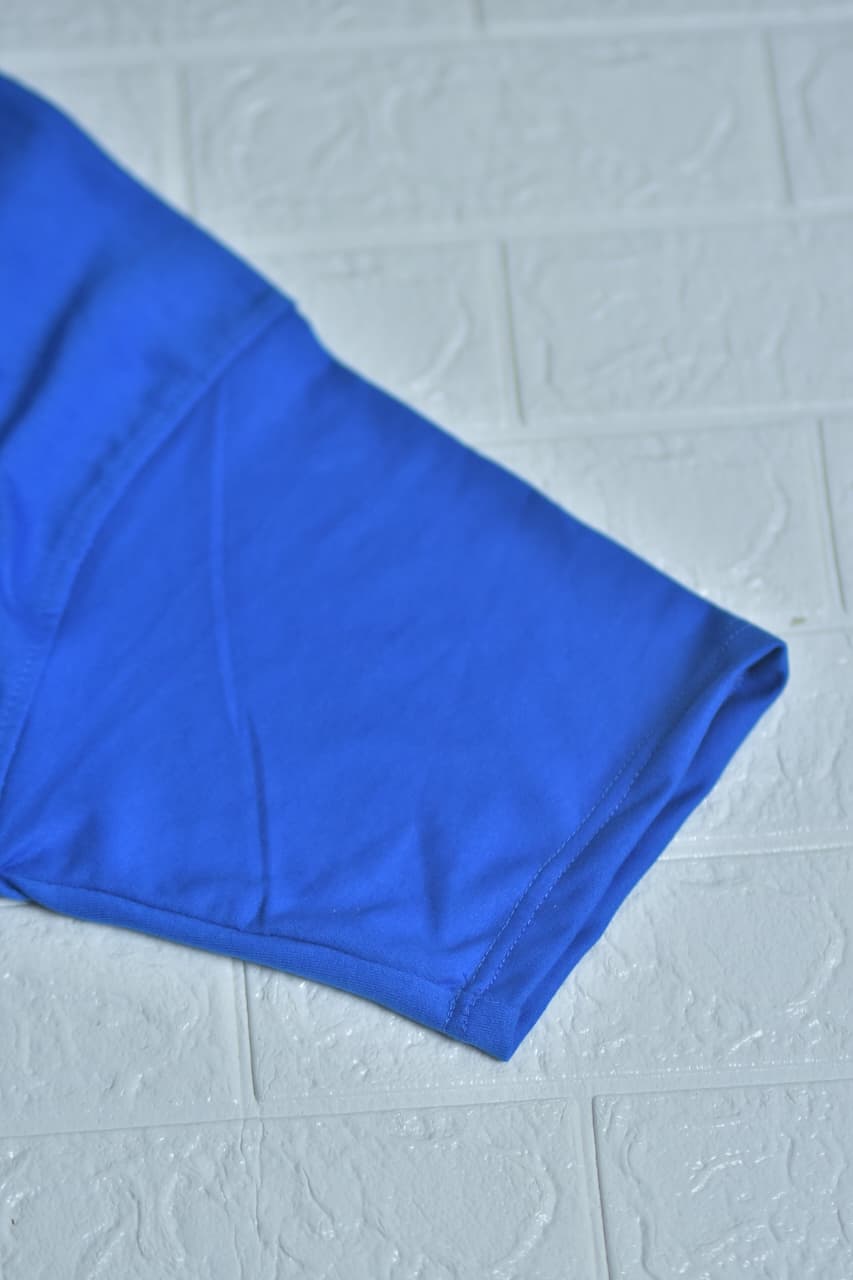 Oversized Plain French-Terry , royal blue