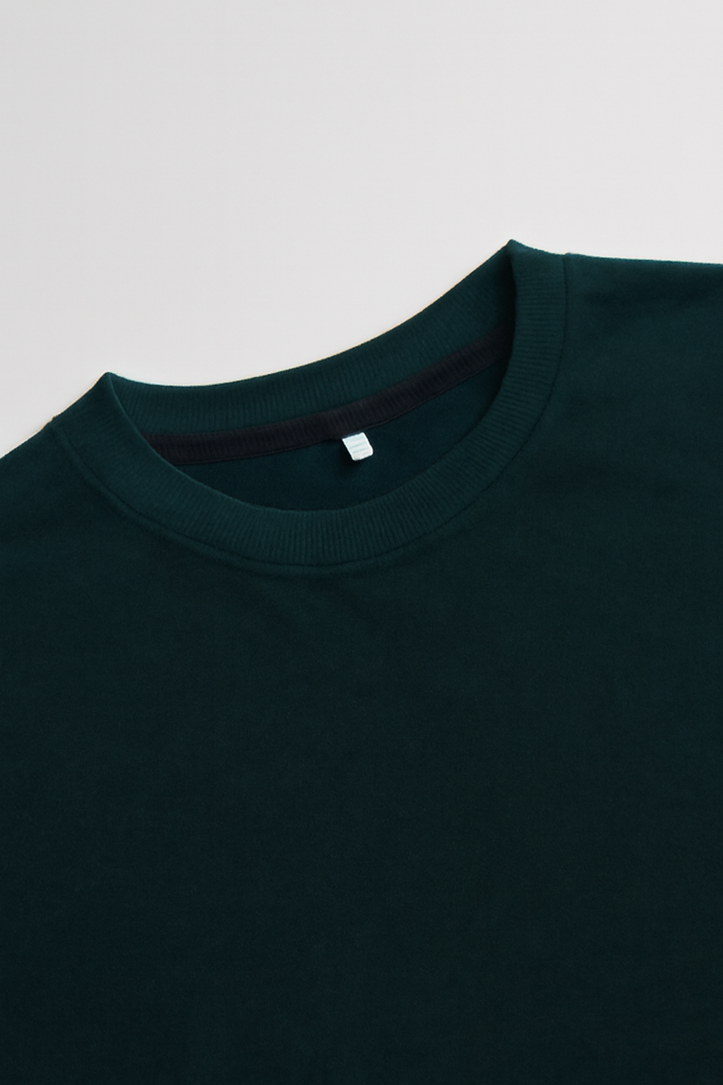 Oversized Plain French-Terry Bottle Green