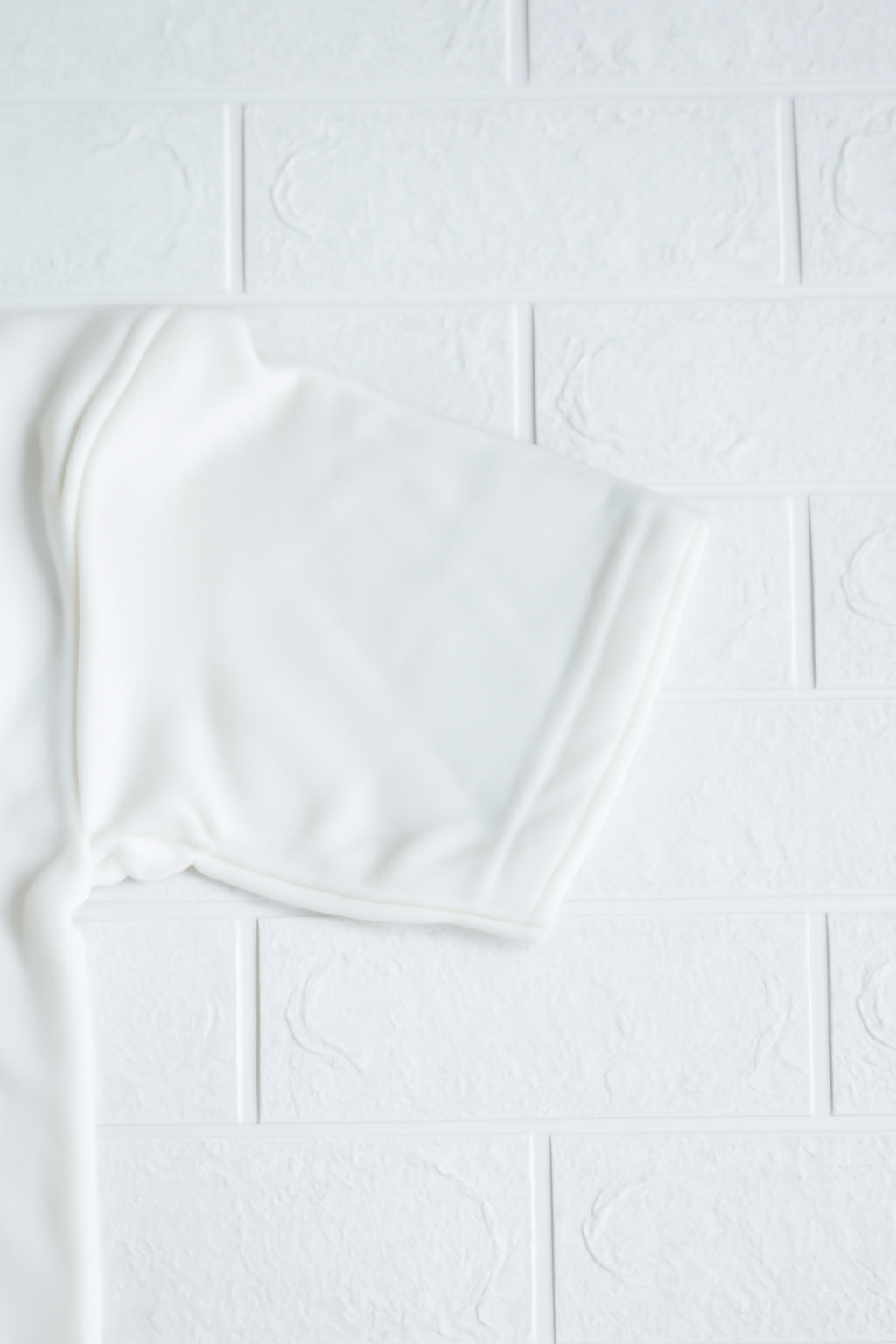 Oversized Plain French-Terry , White