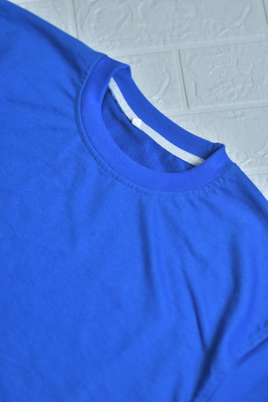 Oversized Plain French-Terry  , royal blue