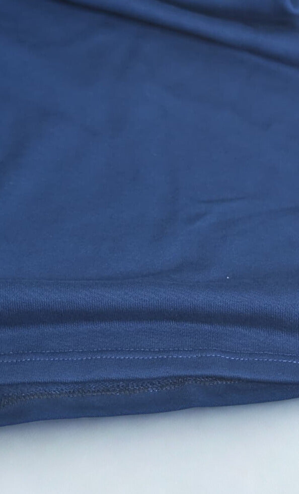 Oversized Plain French-Terry  Dark Blue
